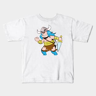 BlueScar the Barbarian Fight Me! Kids T-Shirt